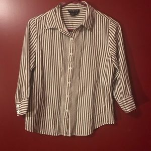 Striped button down